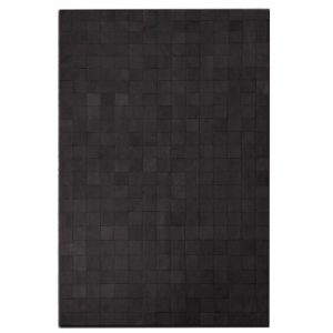 Dark Brown Small Square Design Cowhide Rug (3 X 2M) Accessories