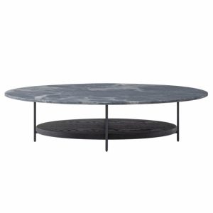 Fer-Fer Oval Coffee Table | Marble Coffee Tables