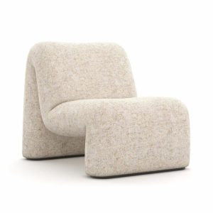 Hin-Hin Lounge Chair | Italian Wool Fabric Living