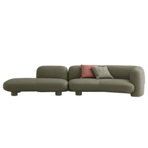 Lor-Lor Four Seater Sofa With Open Arm | Leather Living