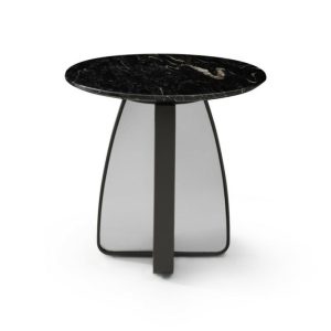 Mai-Mai Side Table | Dia 500 Galaxy Marble Top Living