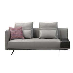 Pau-Pau Three Seater Single Arm With Ceramic Box | Leather Living