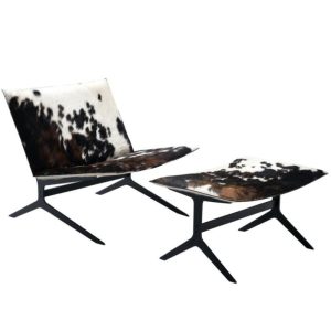 Seng-Seng Lounge Chair With Ottoman | Leather Living