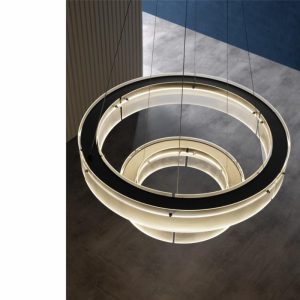 Transparent Double Ring Pendant Ceiling Light | Dia 700 Mm Accessories