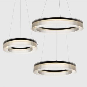 Transparent Round Pendant Ceiling Light | Dia 700 Mm Accessories