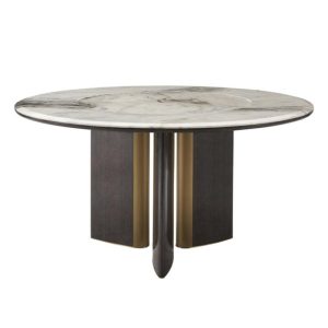 Tri-Tri Round Dining Table With Turntable Dining