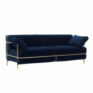 Yap-Yap Two Seater Sofa With Fabric Arms | Fabric Living