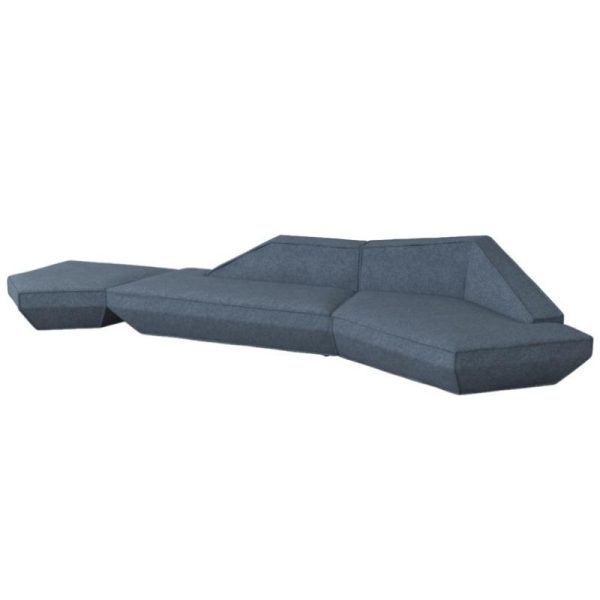 Mou-Mou Four Seater Corner Sofa W/ Ottoman| Fabric Living